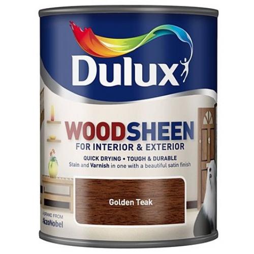 Dulux Wood Sheen Interior and Exterior Wood Stains and Varnish 750ml